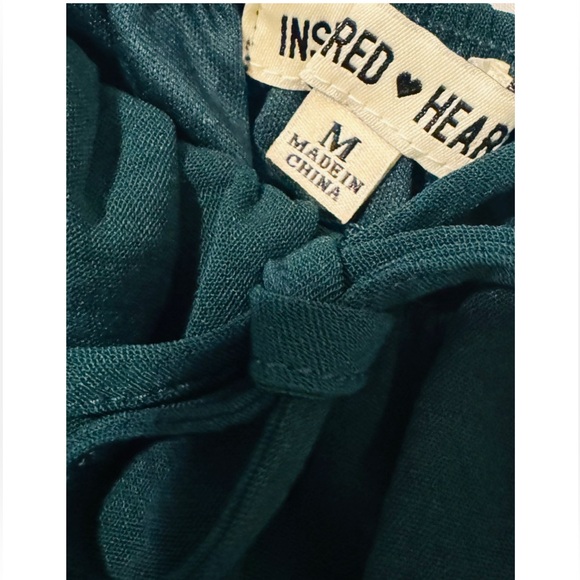 NWT Forest Green Mini Dress - Picture 3 of 4